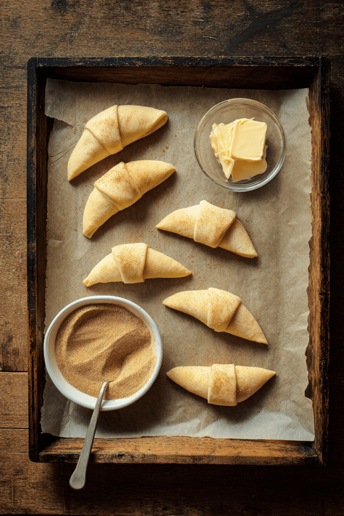 cinnamon sugar crescent rolls