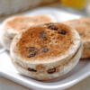 Homemade Cinnamon Raisin English Muffins