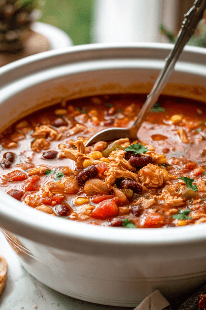 slow cooker chicken chili