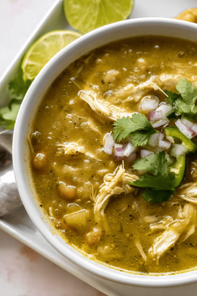 salsa verde chicken soup