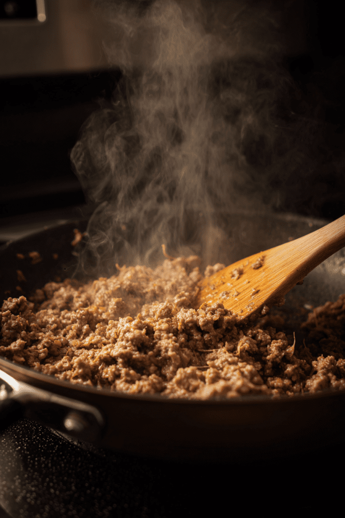 cheesy taco orzo skillet