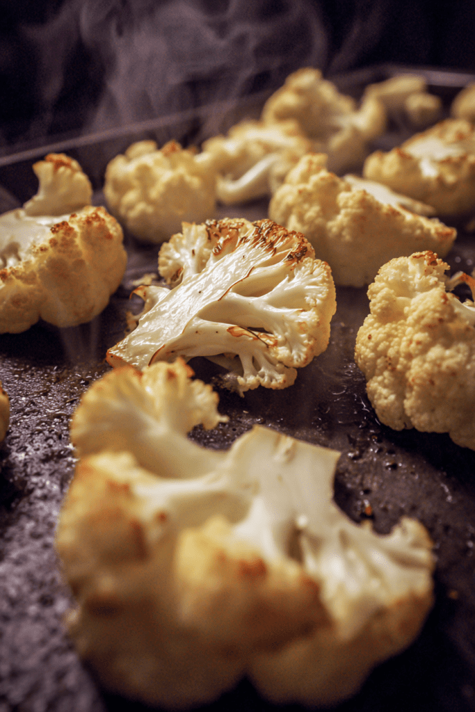 garlic parmesan roasted cauliflower