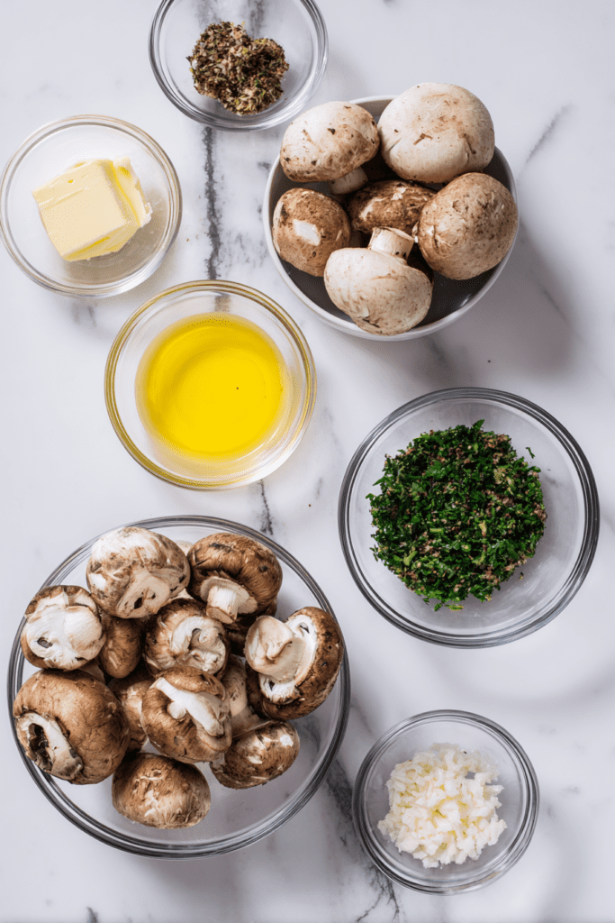 buttery garlic mushrooms