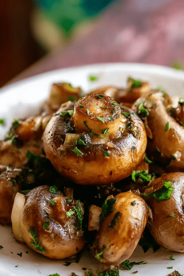 Buttery Garlic Mushrooms