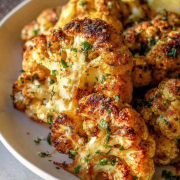 Garlic Parmesan Roasted Cauliflower