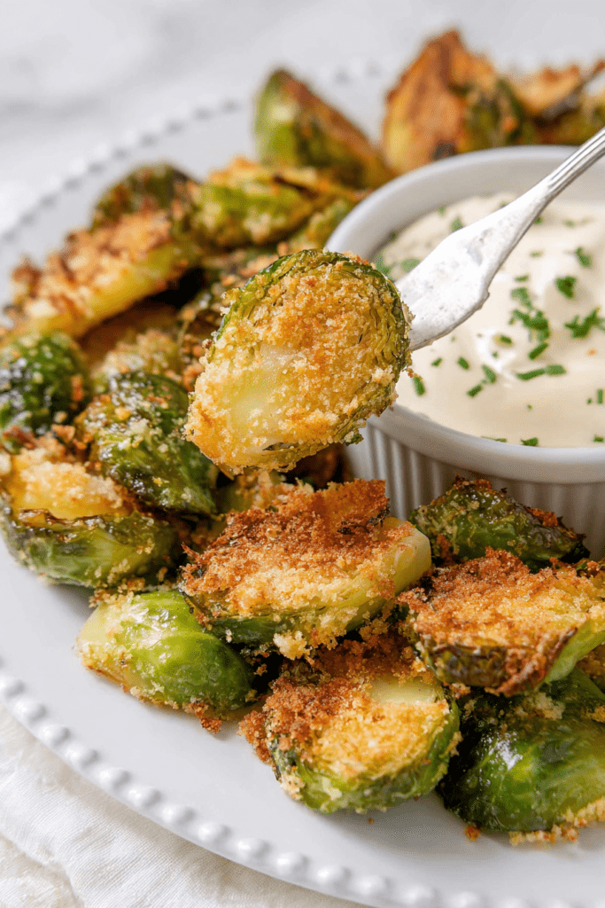 parmesan crusted brussels sprouts
