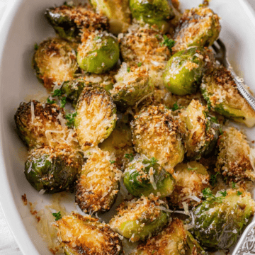 Parmesan Crusted Brussels Sprouts