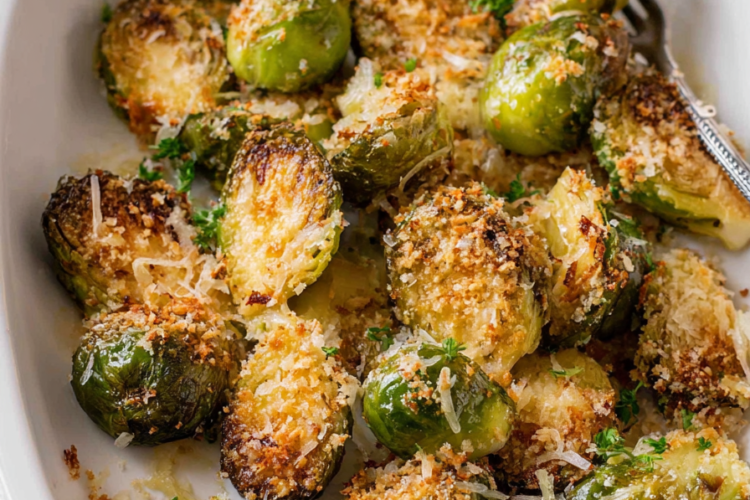Parmesan Crusted Brussels Sprouts