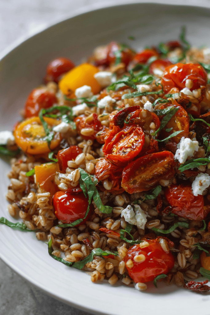 tomato farro salad