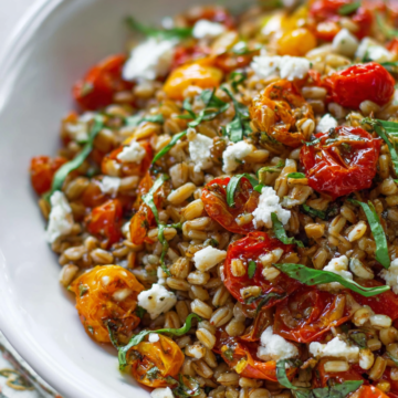 Slow Roasted Tomato Farro Salad