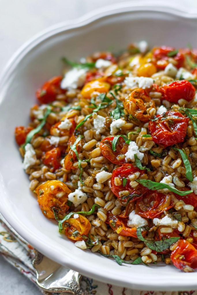 tomato farro salad