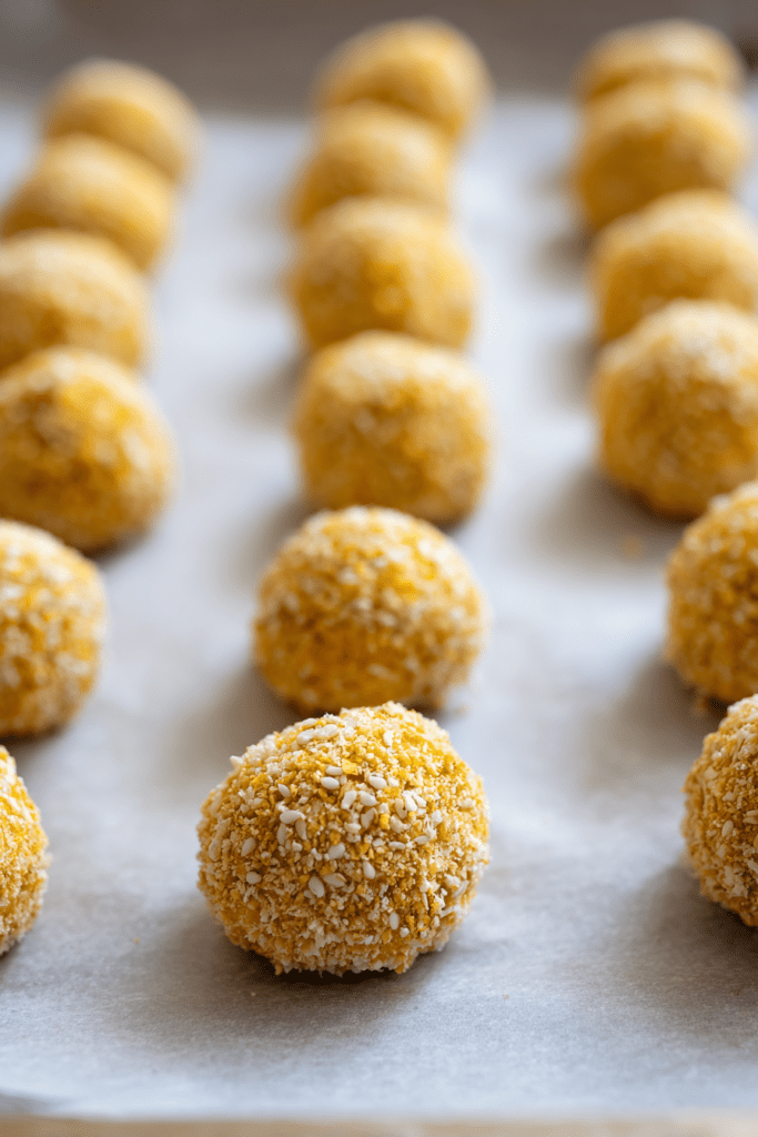 fried goat cheese balls