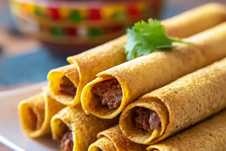 Crispy Beef Taquitos