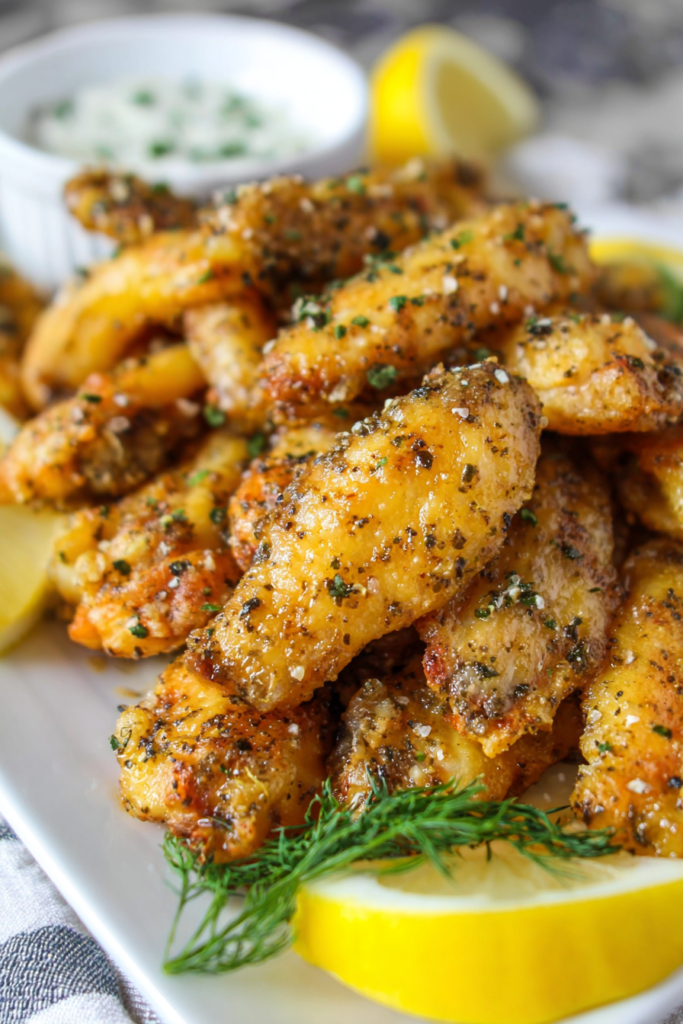 crispy lemon pepper wings