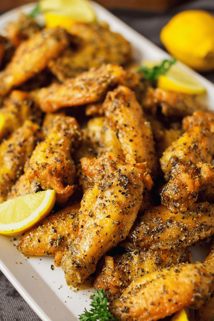 crispy lemon pepper wings