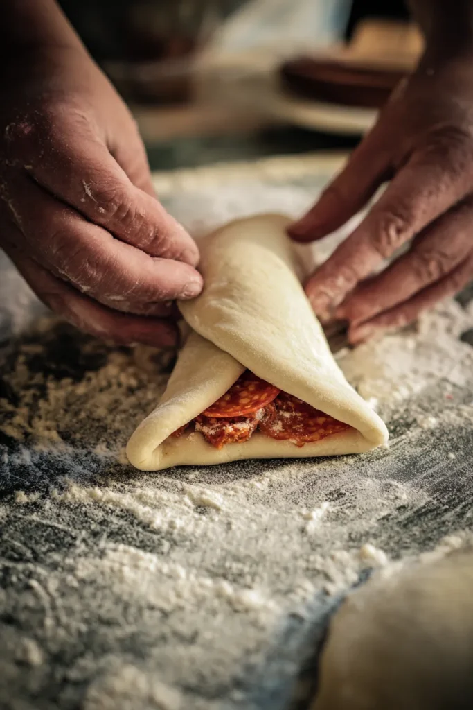 Pizza Stuffed Crescent Rolls