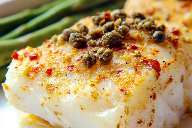 Easy Baked Cod with Lemon Butter Sauce