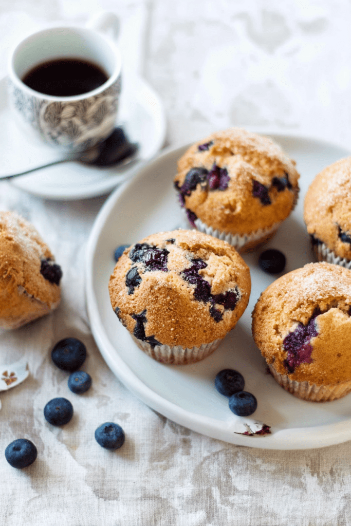 bakery style blueberry muffins