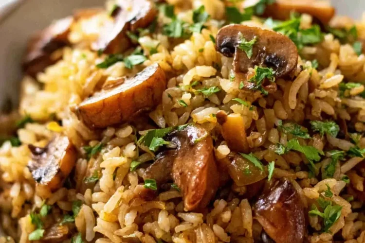 Earthy Mushroom Rice