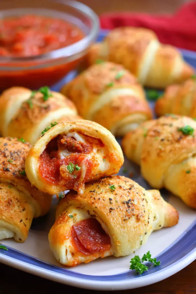 Pizza Stuffed Crescent Rolls