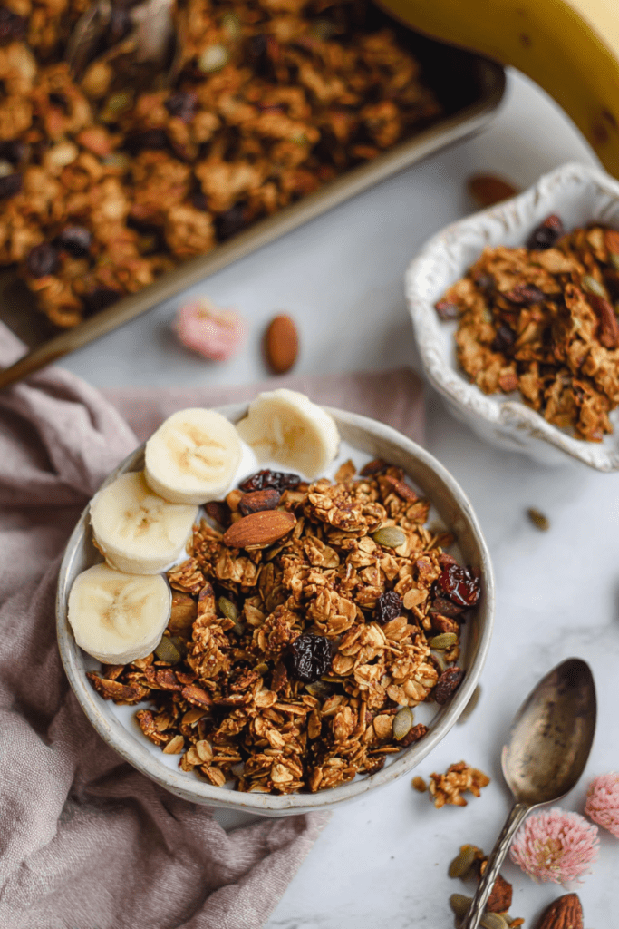 homemade vegan granola