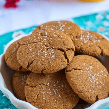 Soft and Chewy No-Chill Gingerbread Cookies