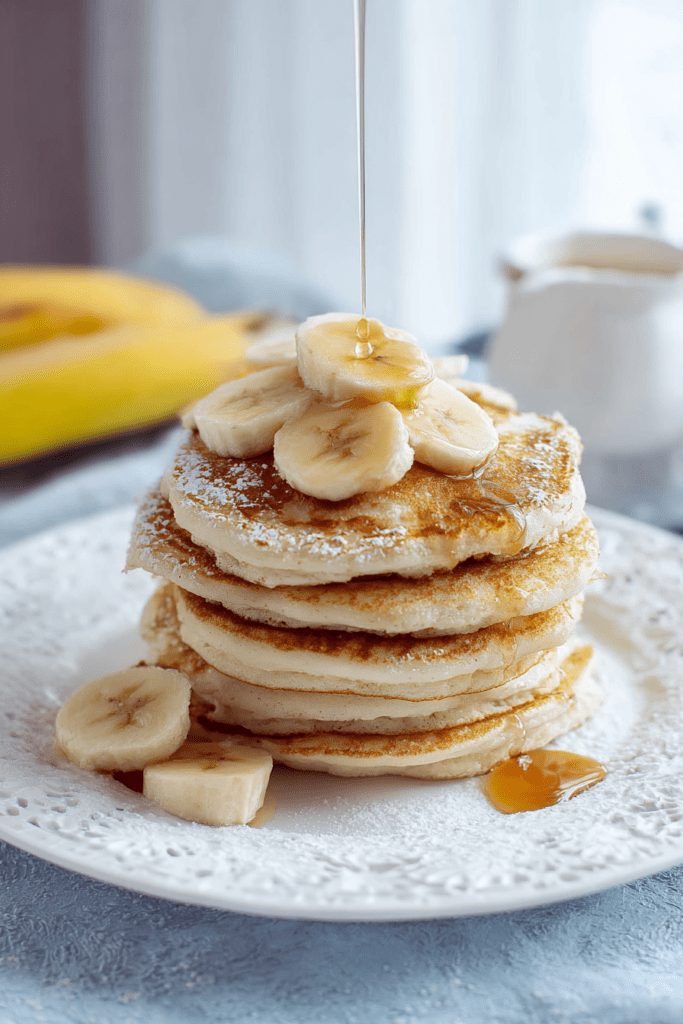 Fluffy banana pancakes