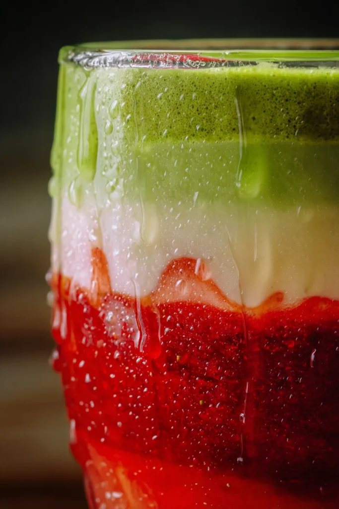 strawberry matcha latte