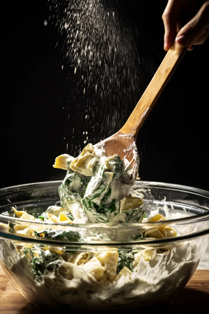 Healthy Spinach and Artichoke Pasta