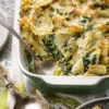Healthy Spinach and Artichoke Pasta Bake
