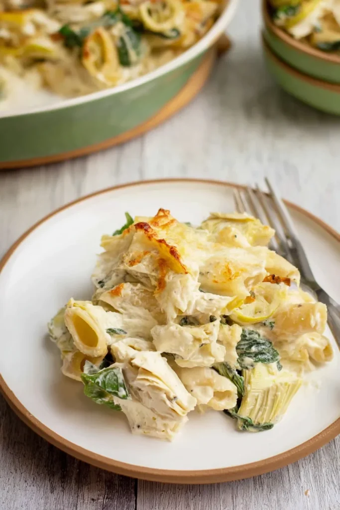 Healthy Spinach and Artichoke Pasta