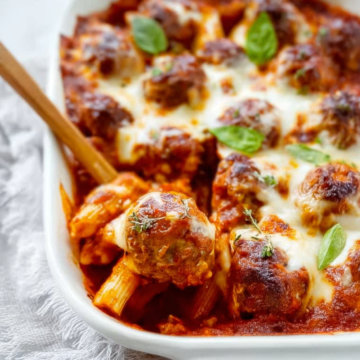 One Pan Meatball Casserole