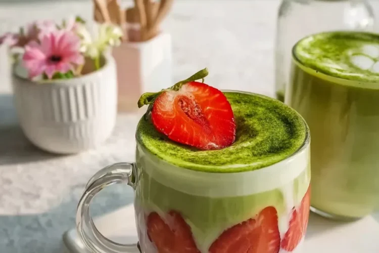 Strawberry Matcha Latte